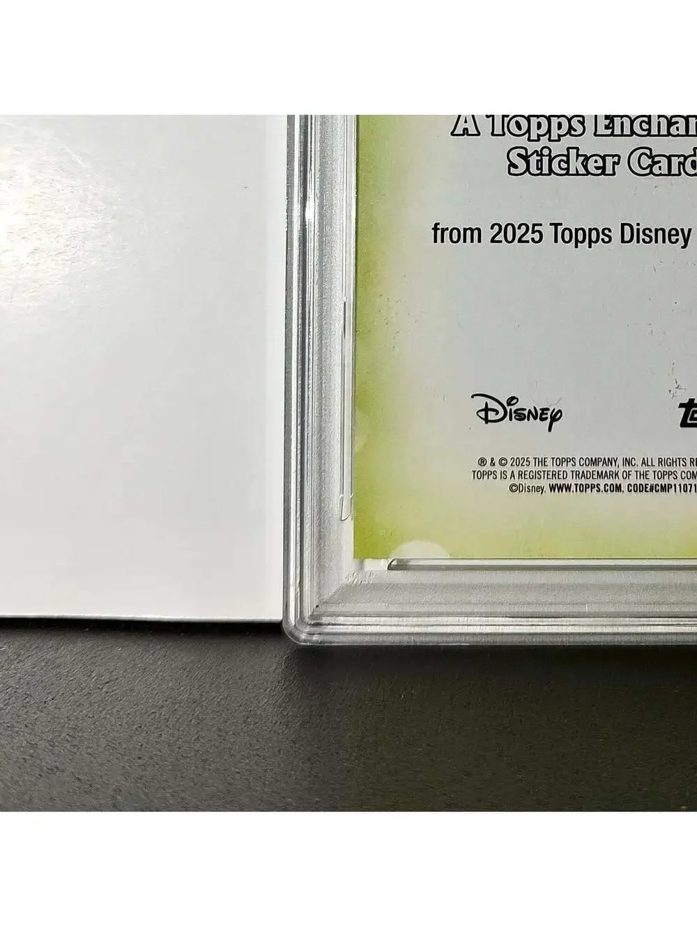 Peter Pan 2025 Topps Disney #ES-8 Enchanted Sticker Card Peter Pan PSA 8